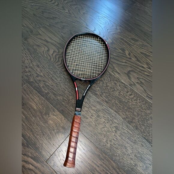 Used Wilson Graphite Matrix MidSize vintage Tennis Racquet size 4 1/4 L2 leather - Picture 1 of 10